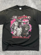 Men's Distressed Detail Round Neck Graphic T-Shirt Mens Tops