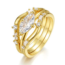 1 Carat Moissanite 925 Sterling Silver 3pcs Ring Set Fine Jewelry