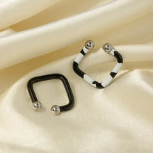 Stainless Steel Oil Drip Cuff Earrings Earrings