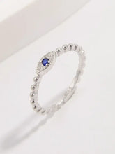 925 Sterling Silver Inlaid Zircon Ring Rings