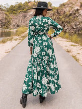 Printed Notched Neck Maxi Dress Woman Maxi Dress