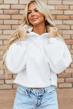 Exposed Seam Long Sleeve Hoodie Woman Sweatshirts
