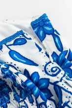 Floral Printed Spaghetti Strap Maxi Dress with Waist Tie Woman Maxi Dress