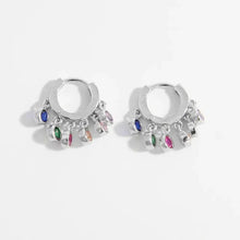 Zircon 925 Sterling Silver Huggie Earrings Earrings