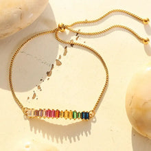 Contrast Zircon Titanium Steel Bracelet Bracelets