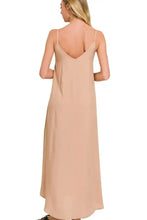 Zenana Woven Arc Hem Cami Dress With Flowy Pockets Woman Casual Dress