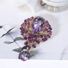 Alloy Rhinestone Teardrop Brooch Fashion Jewelry