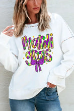 MARDI GRAS Round Neck Long Sleeve Sweatshirt Woman Sweatshirts