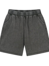 Men's Elastic Waist Shorts Dark Gray Mens Bottoms