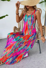 Scoop Neck Sleeveless Dress with Pockets Casual Dresses