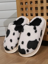 Animal Print Faux Fur Slippers Woman Slippers