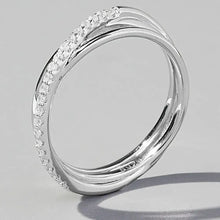 Inlaid Zircon 925 Sterling Silver Ring Rings