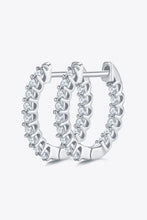 Moissanite 925 Sterling Silver Earrings Silver One Size Earrings