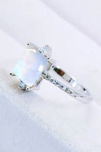 925 Sterling Silver Square Moonstone Ring Rings