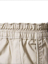 Men's Elastic Waist Shorts with Pockets Mens Bottoms