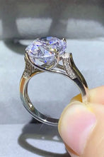 5 Carat Moissanite Platinum-Plated Ring Rings