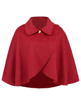 Collared Neck Cropped Cape Woman Outerwear