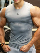 Men's Plus Size Round Neck Tank Mens Tops