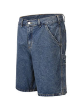 Men's Washed Denim Bermuda Shorts Denim Shorts
