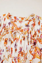 Printed Tie Neck Cap Sleeve Mini Dress Casual Dresses