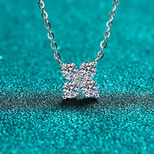 1.26 Carat Moissanite 925 Sterling Silver Geometric Shape Pendant Necklace Necklaces