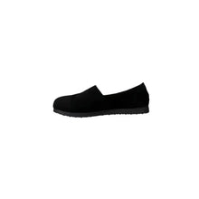 Round Toe Flats Slip-Ons Black Woman Loafers