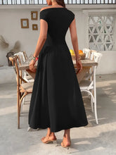 Single Shoulder Dress with Pockets Woman Dress