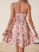 Smocked Floral Square Neck Cami Dress Casual Dresses