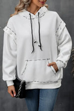 Ivy Lane Drawstring Kangaroo Pocket Dropped Shoulder Hoodie Woman Sweatshirts