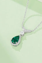 Lab-Grown Emerald Teardrop Necklace Necklaces