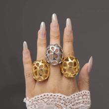 Stainless Steel Cutout Ring Fashion Jewelry