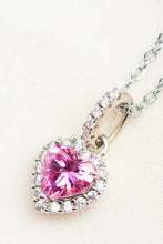 1 Carat Moissanite Heart Pendant Necklace Necklaces