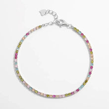 Inlaid Zircon 925 Sterling Silver Bracelet Necklaces