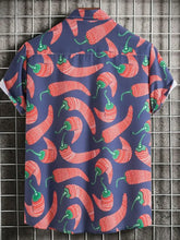 Men's Pepper Printed Button Down Shirt Mens Tops