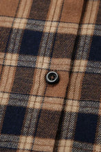 Plaid Button Up Drop Shoulder Shacket Woman Outerwear