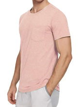 Men's Classic Round Neck Pocket T-Shirt Mens Tops