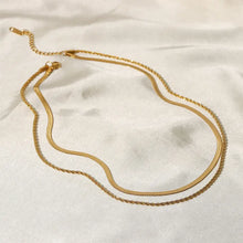 18K Gold-Plated Double-Layered Necklace Necklaces