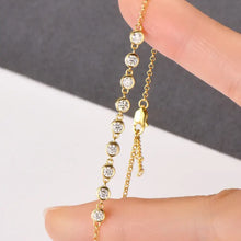 Inlaid Moissanite 925 Sterling Silver Bracelet Bracelets