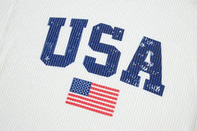 US Flag Corded Long Sleeve Sweatshirt Woman Sweatshirts