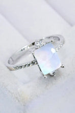 925 Sterling Silver Square Moonstone Ring Rings
