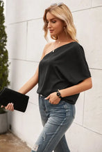 Ivy Lane Single Shoulder Half Sleeve T-Shirt Woman T Shirts