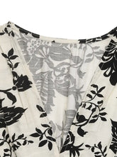 Printed V-Neck Cap Sleeve Dress Woman Casual Dress