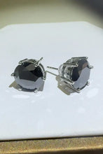 4 Carat Moissanite 925 Sterling Silver Stud Earrings Black One Size Earrings