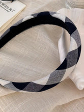 Polyester Plaid Wide Headband Hair Jewelry