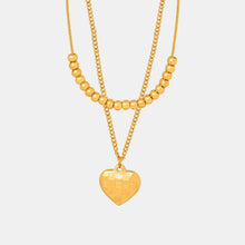 Heart Pendant Double-Lrayed Necklace Necklaces