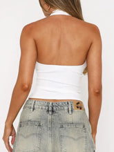 Lace Detail Halter Neck Cami Tanks & Camis