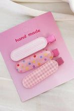2-Piece Acrylic Hair Pins Pink One Size Hair Jewelry