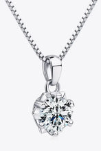1 Carat Moissanite Pendant Platinum-Plated Necklace Necklaces
