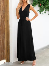 Surplice Neck Sleeveless Maxi Dress Woman Maxi Dress