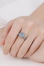 Moissanite Flower-Shape Split Shank Ring Rings